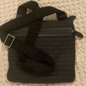 Armani Black Messenger Bag
